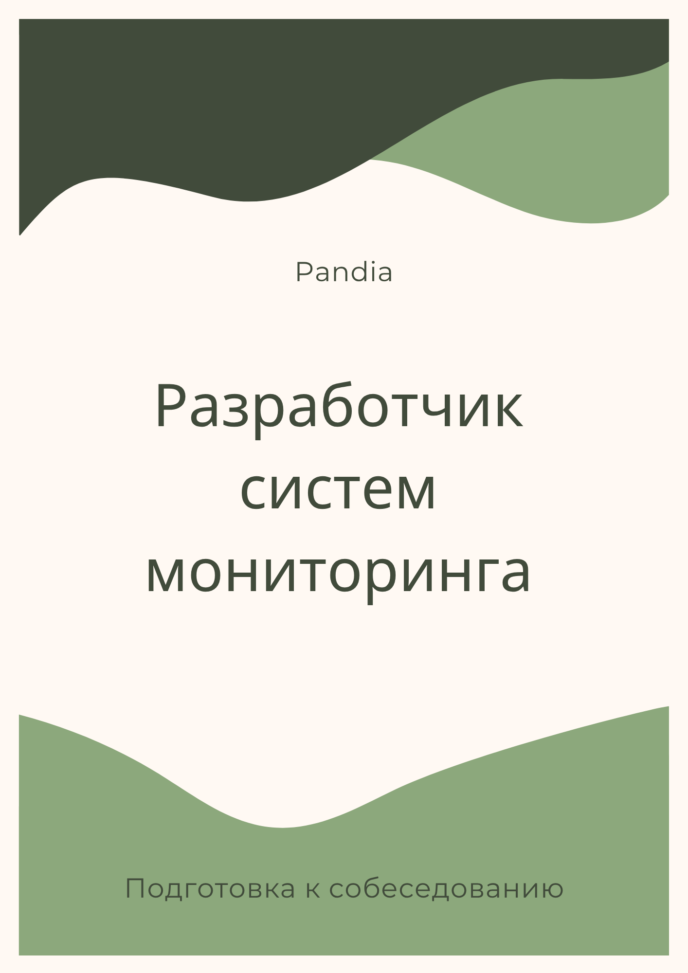Разработчик систем мониторинга