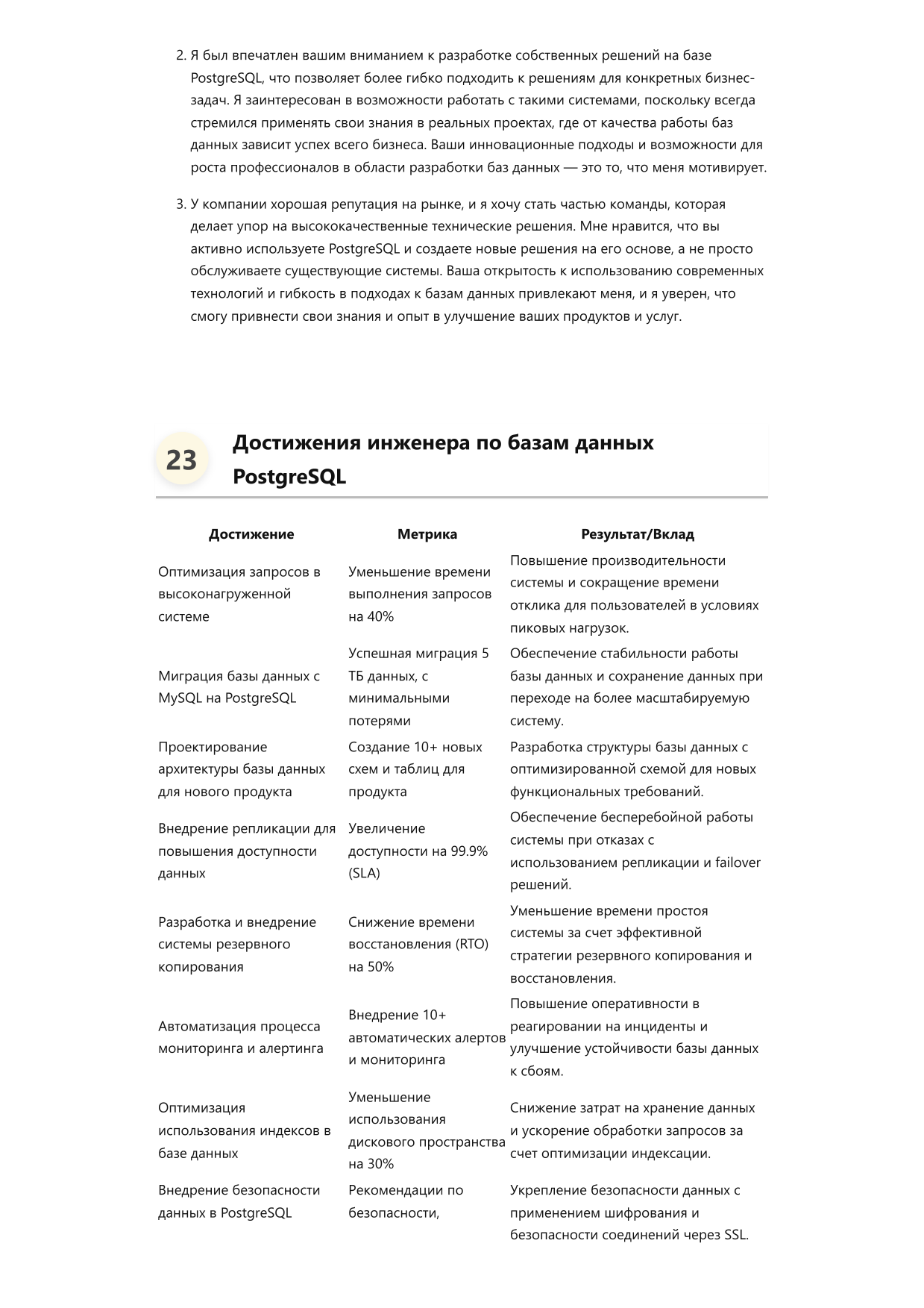 Инженер по базам данных PostgreSQL. Сборник ответов на карьерные вопросы фото