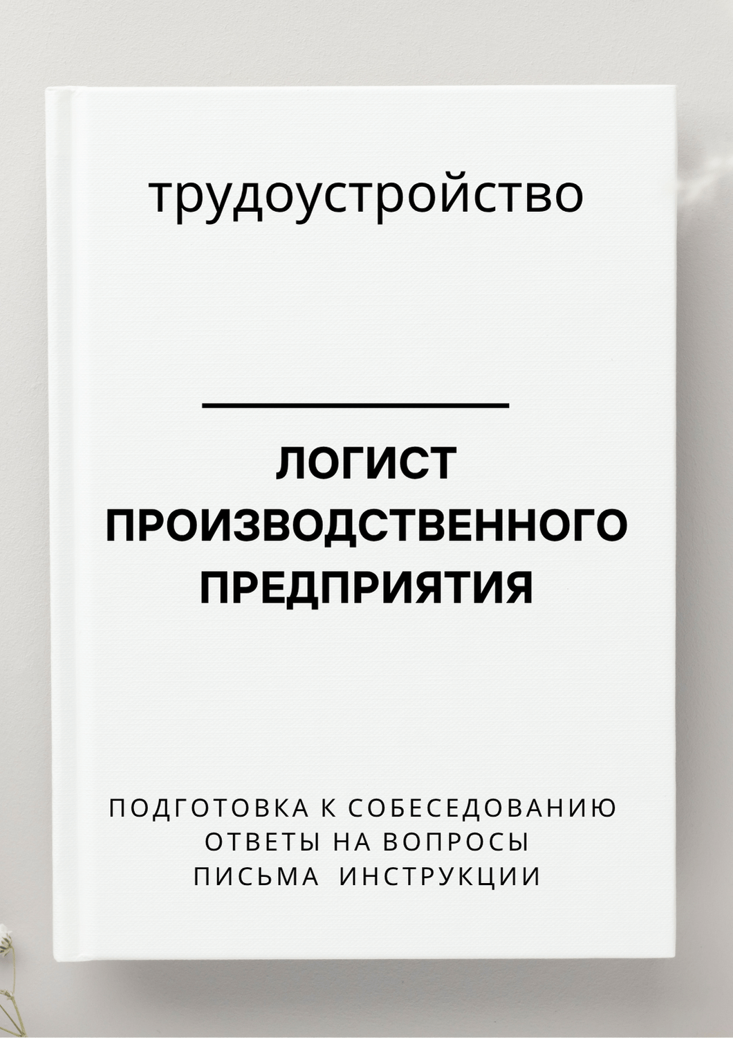 Логист производственного предприятия