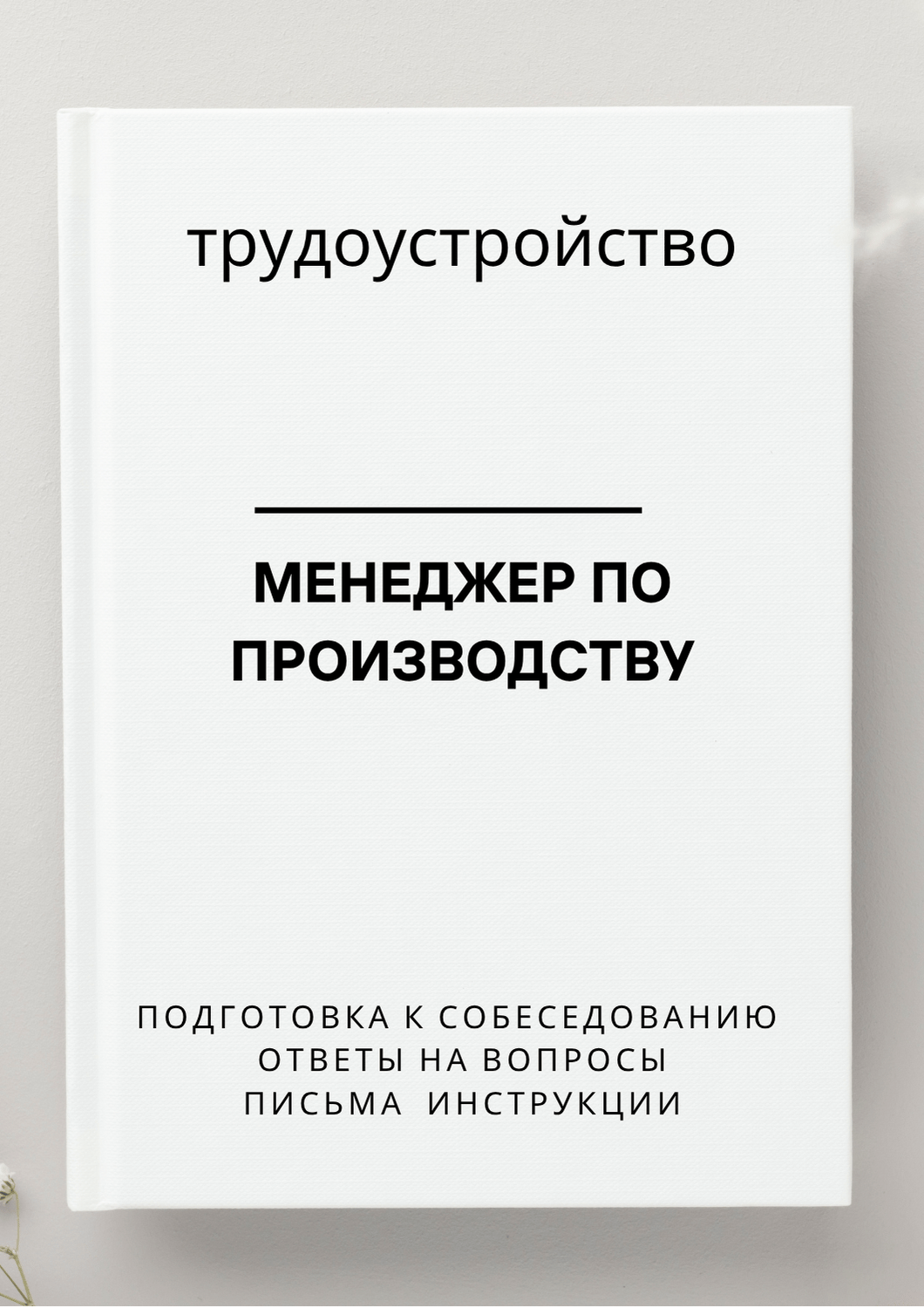 Менеджер по производству